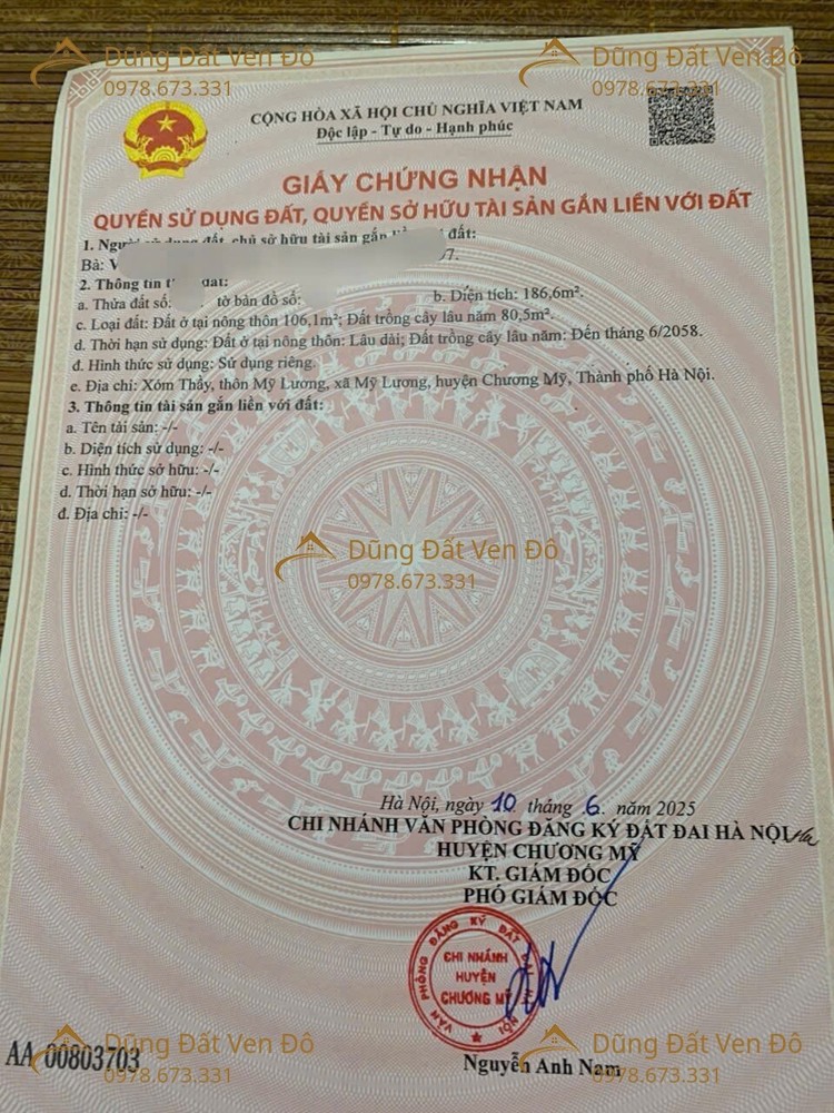 186,6M Mỹ Lương-Mỹ Lương-Chương Mỹ-Hà Nội