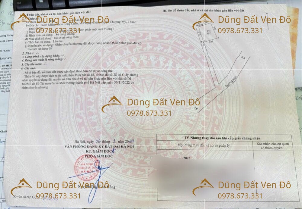 Nhà 30,1M Phụng Châu-Chương Mỹ-Hà Nội