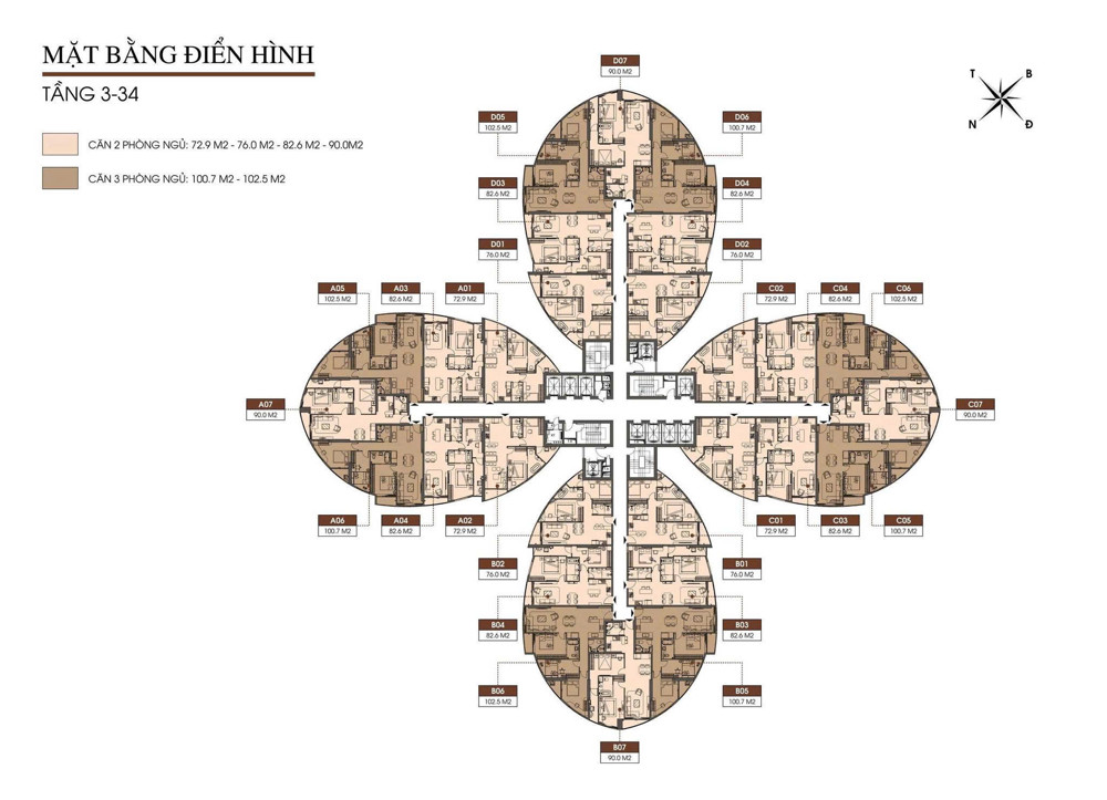 Chính Chủ Bán Căn Hộ 2Pn The Queen 360 Giải Phóng - 76M2 - Full Tiện Ích - Giá Tốt Chỉ 7 Tỷ