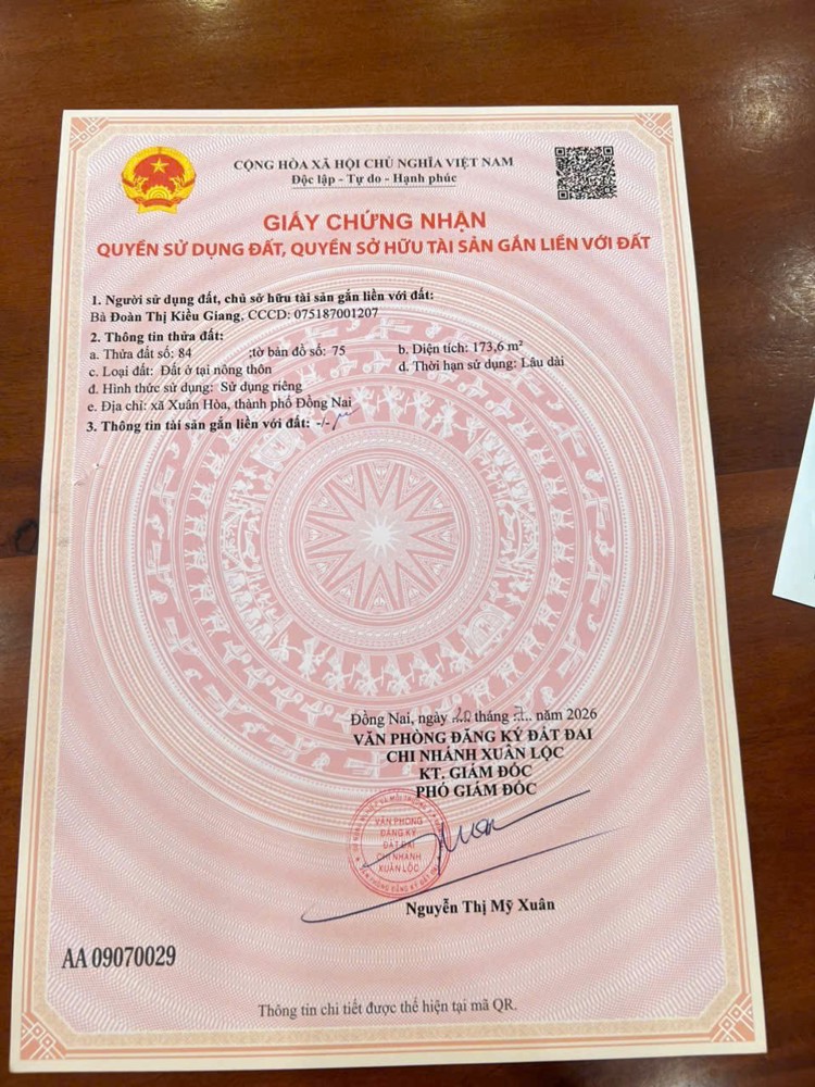 Vị Trí Đẹp - Giá Tốt - Chính Chủ Bán Gấp Nhà Mặt Tiền Quốc Lộ 1A, Xuân Lộc, Xuân Hưng, Đồng Nai