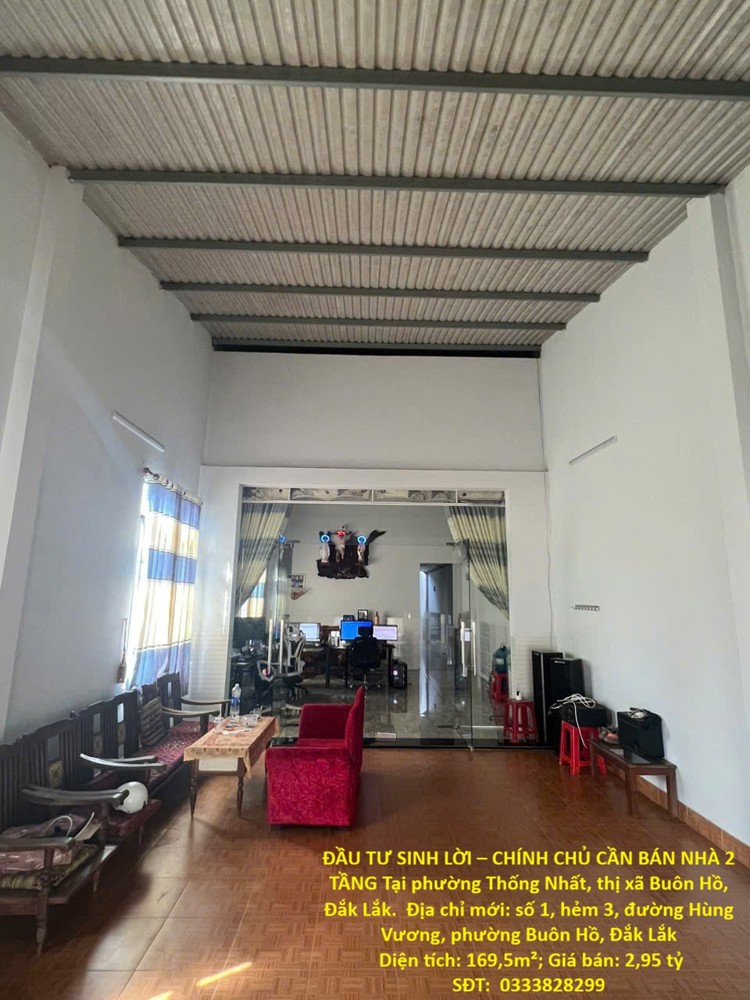 Đầu Tư Sinh Lời – Chính Chủ Cần Bán Nhà 2 Tầng Tại Phường Thống Nhất, Thị Xã Buôn Hồ, Đắk Lắk