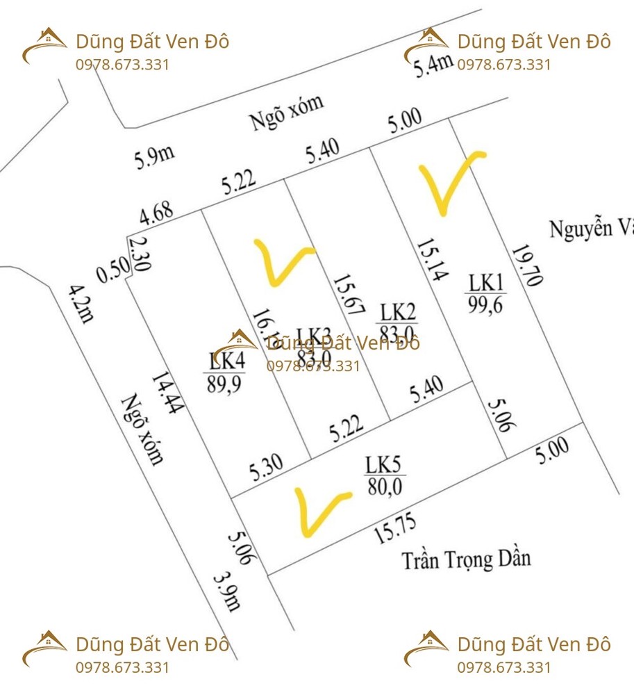 3 Lô 99,6M Và 83M Và 80M Đông Sơn-Chương Mỹ-Hà Nội