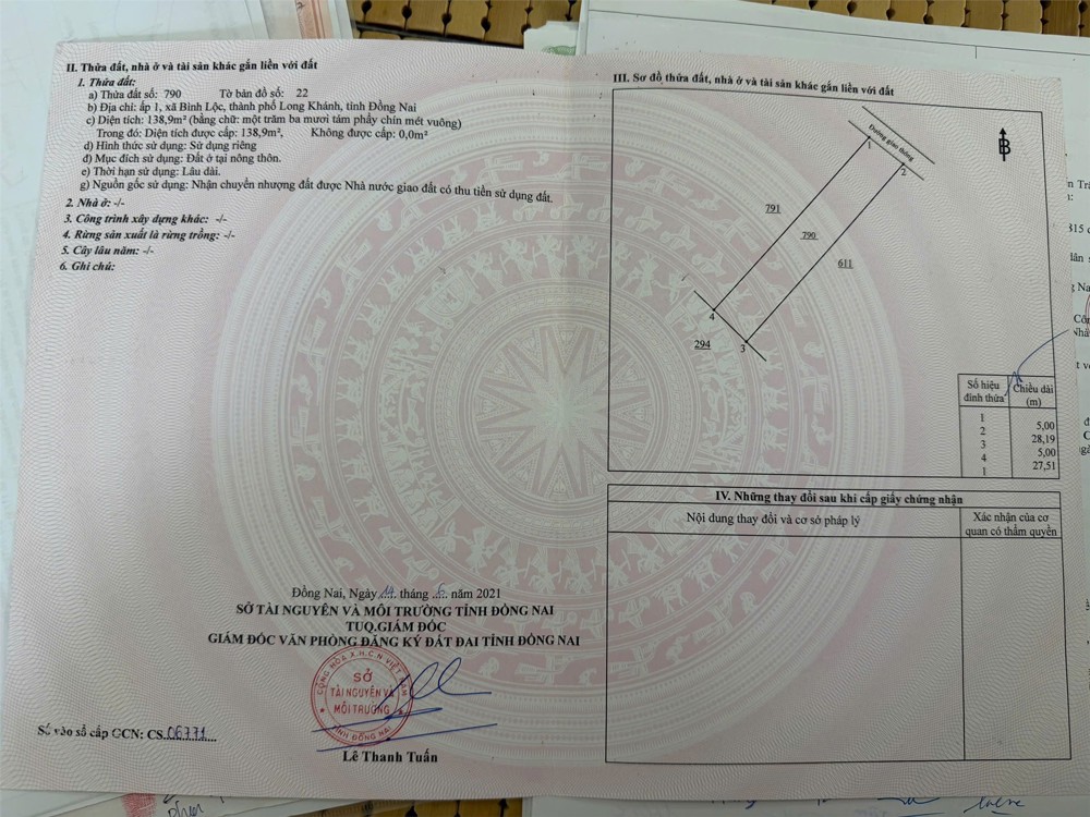 Chính Chủ Cần Bán Đất Cạnh Nhà Thờ Bình Khánh, Xã Bình Lộc, Thành Phố Long Khánh, Đồng Nai