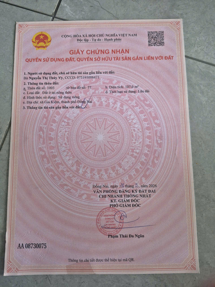 Bán Đất Chính Chủ – Giá Đầu Tư Chỉ 530 Triệu - Gia Kiệm, Thống Nhất, Đồng Nai