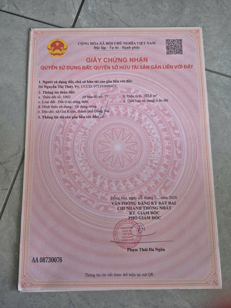 Bán Đất Chính Chủ – Giá Đầu Tư Chỉ 530 Triệu - Gia Kiệm, Thống Nhất, Đồng Nai