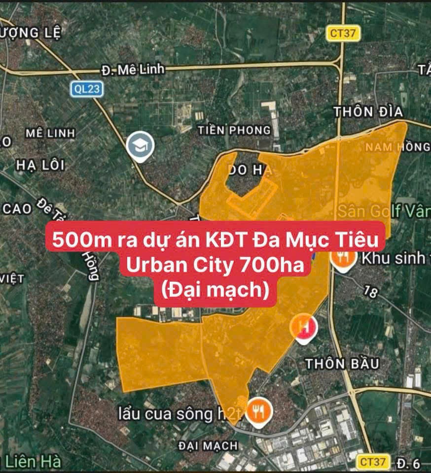 Đất Đẹp- Giá Tốt Bán Nhanh Lô Đất Đầu Tư Là Sinh Lời Tại Huyện Đông Anh Tp Hà Nội