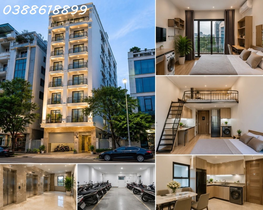 Bán Apartment Xuân Thủy – Cầu Giấy – 30 Phòng – Dòng Tiền 160 Triệu/tháng – 120M² – 7 Tầng – Mt 10M