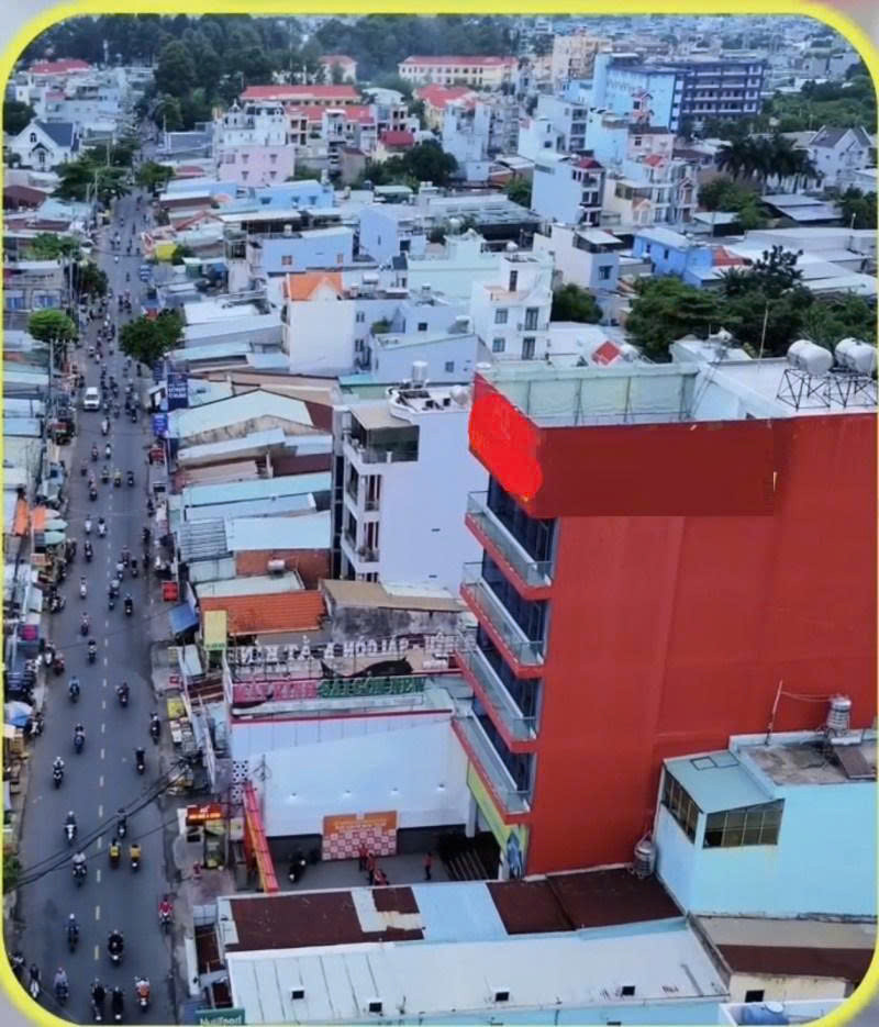 Bán Nhà 8 Tầng - Mặt Tiền Trung Mỹ Tây 13 ( Phan Văn Hùm) - Gần Tô Ký, 8X30m, 39,9 Tỷ