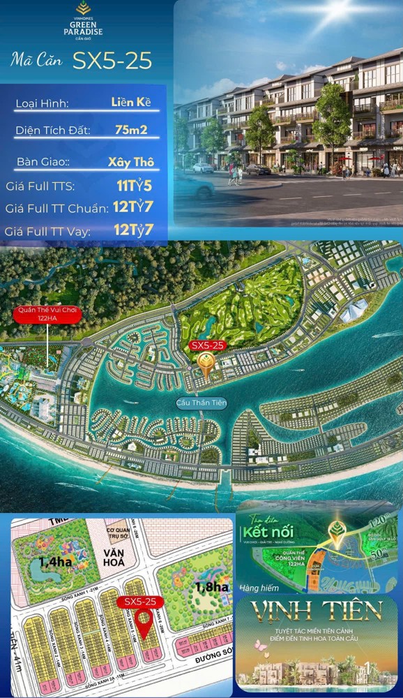Vịnh Tiên – Vinhomes Green Paradise Cần Giờ Cơ Hội Sở Hữu Căn Đẹp Nghỉ Dưỡng & Đầu Tư Tại Phân Khu