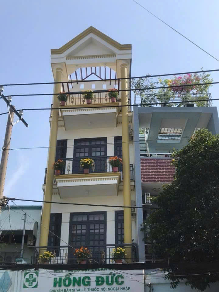 Cho Thuê Nhà Kinh Doanh 1 Trệt 3 Lầu, Sân Thượng, 5Pn- Mặt Tiền Đường Trần Thị Trọng, P. 15, Tân