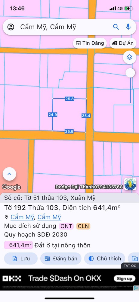 Hót Hót - Giảm Ngay 100 Triệu - Chính Chủ Bán Gấp Lô Góc 2 Mặt Tiền Xã Xuân Mỹ, Cẩm Mỹ, Đồng Nai