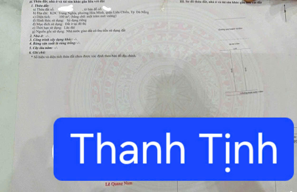 Bán Đất Đường 10,5M Thanh Tịnh - Gần Bên Xe Tttp