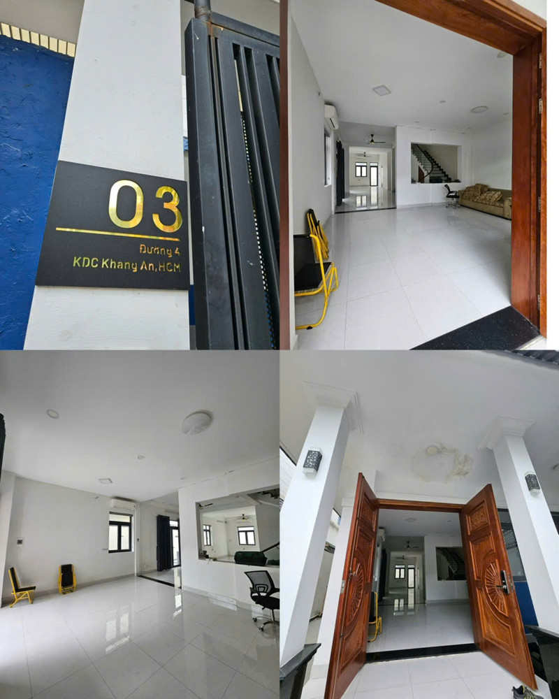 Cho Thuê Tầng Trệt 232M² Mặt Tiền Đường Số 4 , Kdc Khang An, Tp. Thủ Đức
