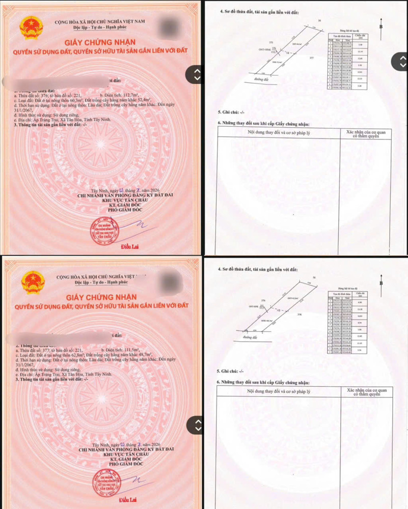 Giá 139Tr – 159Tr – Hết Đất – Bao Sổ An Toàn - Chợ Trảng Trai, Xã Tân Hòa, Tây Ninh