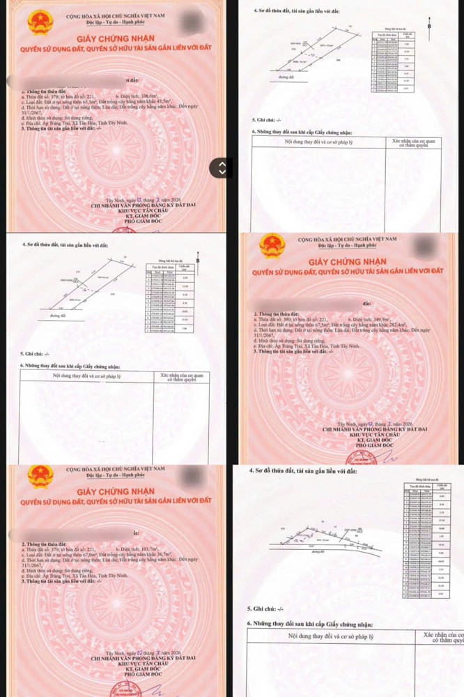 Giá 139Tr – 159Tr – Hết Đất – Bao Sổ An Toàn - Chợ Trảng Trai, Xã Tân Hòa, Tây Ninh