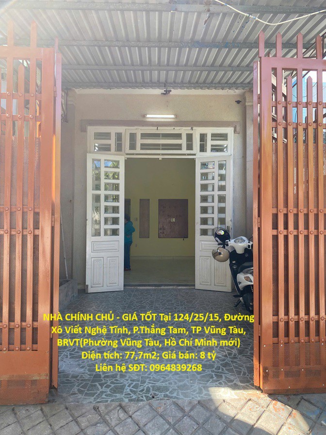 Nhà Chính Chủ - Giá Tốt Tại 124/25/15, Đường Xô Viết Nghệ Tĩnh, P.thắng Tam, Tp Vũng Tàu, Bà Rịa