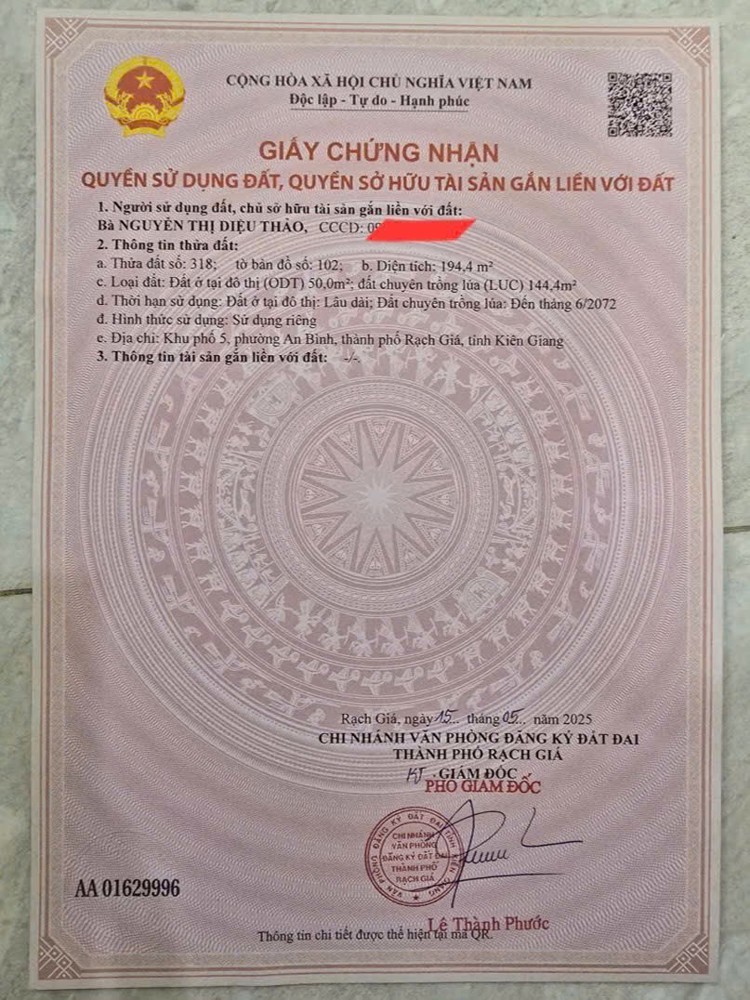 Chính Chủ Cần Bán Nhà Mới Xây Dựng, Vị Trí Thuận Tiện Tại Hẻm 81, Trương Định, P.rạch Giá, An Giang