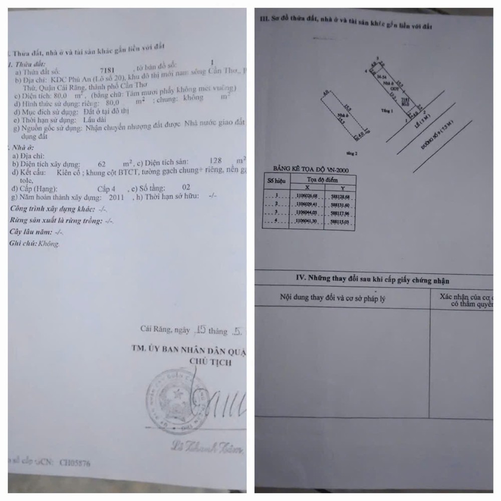 Chính Chủ Cần Bán Nhà Kdc 586 Đường Số 9 (Lâm Văn Phận) Phường Phú Thứ, Cái Răng, Cần Thơ