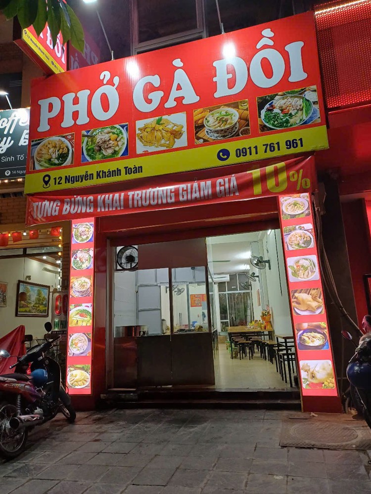 Mặt Bằng Đẹp- Giá Tốt -Sang Nhượng Cửa Hàng Phở Đường Nguyễn Khánh Toàn, Cầu Giấy, Hà Nội