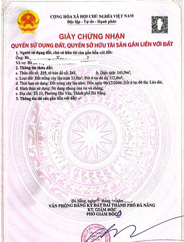 Bán Đất Kiệt Ô Tô Ngô Xuân Thu - Dt 145M2 - P. Hải Vân, Tp Đà Nẵng