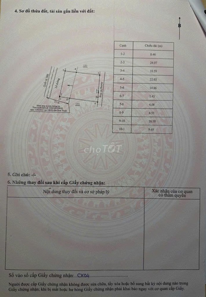 Đất Chính Chủ - Giá Tốt Mặt Tiền Đường Ql28b, Thị Trấn Lương Sơn, Huyện Bắc Bình, Bình Thuận