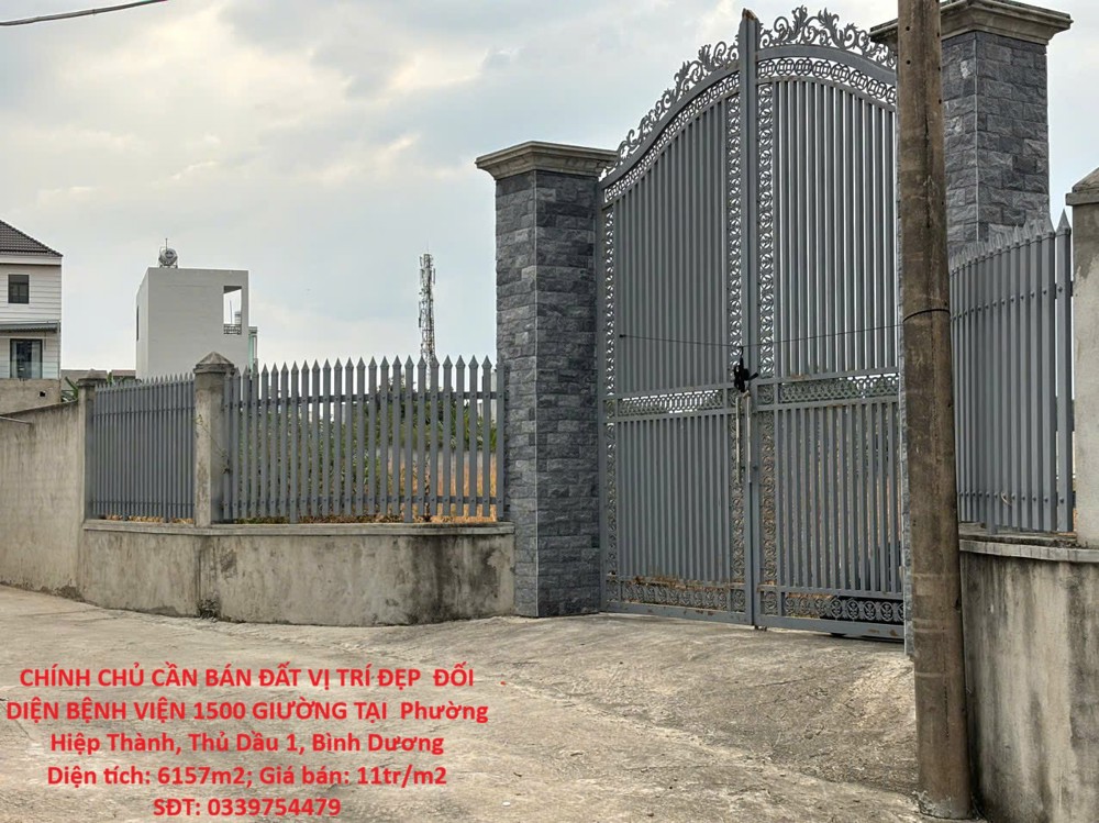 Chính Chủ Cần Bán Đất Vị Trí Đẹp Đối Diện Bệnh Viện 1500 Giường Tại Phường Hiệp Thành, Thủ Dầu 1,