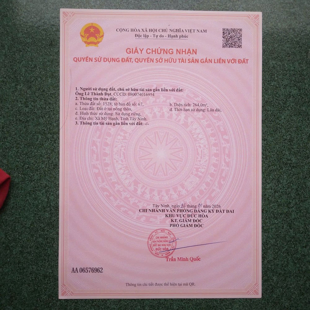 Đất Đẹp - Giá Tốt - Cần Bán Gấp 2 Nền Đất Tại Đức Hòa, Long An