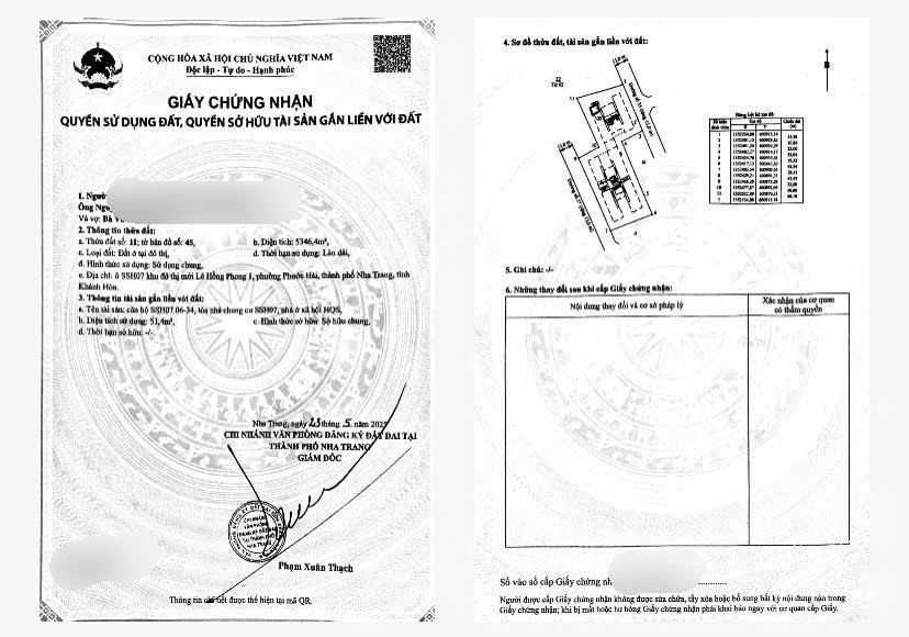 Chính Chủ Bán Căn Góc Chung Cư Thương Mại Ssh07 – Hà Quang 1, Nha Trang, Khánh Hòa