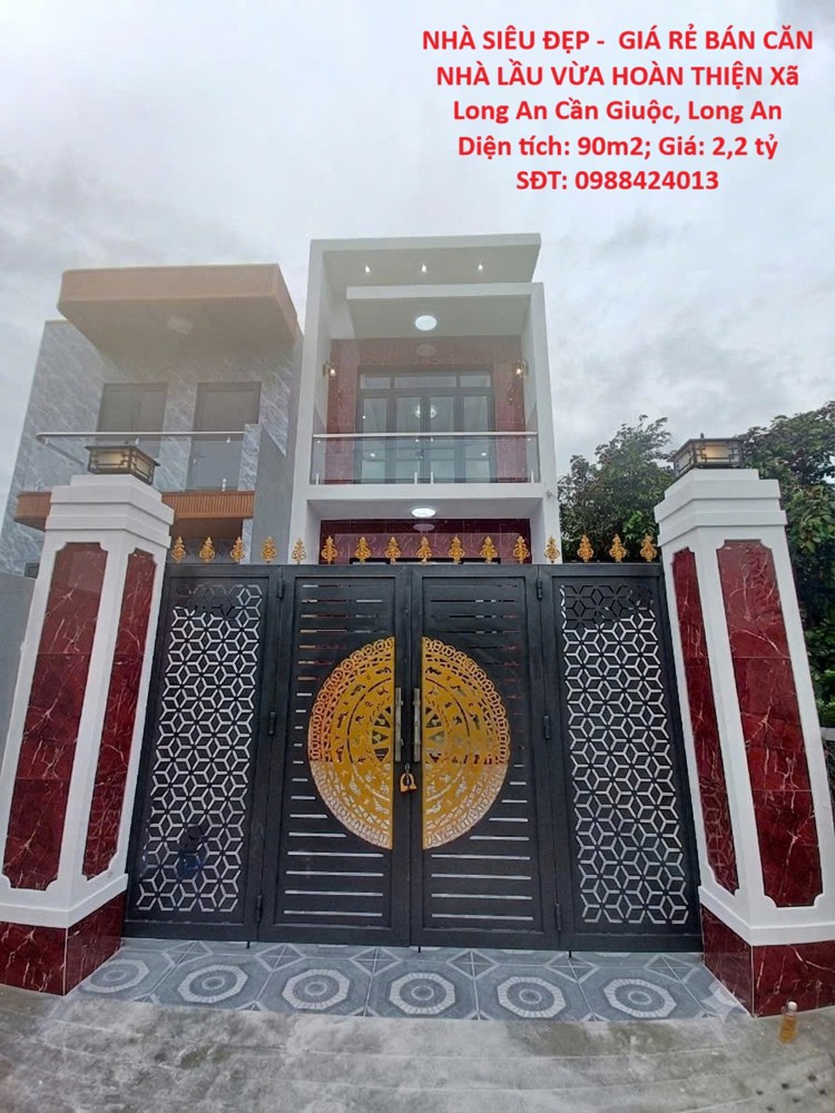 Nhà Siêu Đẹp - Giá Rẻ Bán Căn Nhà Lầu Vừa Hoàn Thiện Xã Long An Cần Giuộc , Long An
