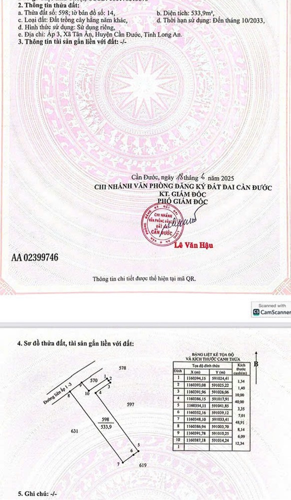 Đầu Tư Sinh Lời - Chính Chủ Bán Trọn 3 Thửa Đất Thuộc Xã Tân Ân, Cần Đước, Long An