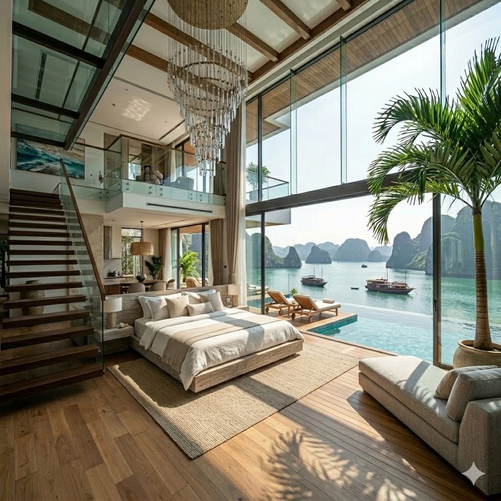 Tầm View Độc Bản: Trực Diện Vịnh Hạ Long Và Hồ Nhạc Nước – Không Gian Thưởng Lãm Pháo Hoa Và Cảnh