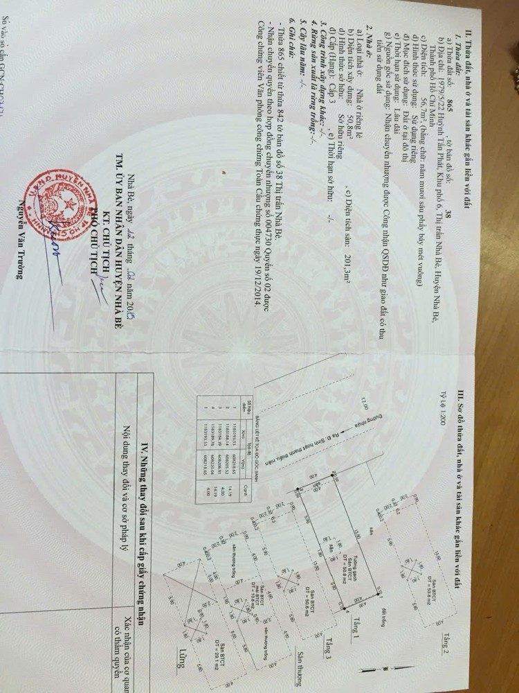 Bán Nhà Mặt Phố Siêu Đẹp , Đường 12M, Có Vỉa Hè 2M Đường Huỳnh Thị Đồng, Thị Trấn Nhà Bè