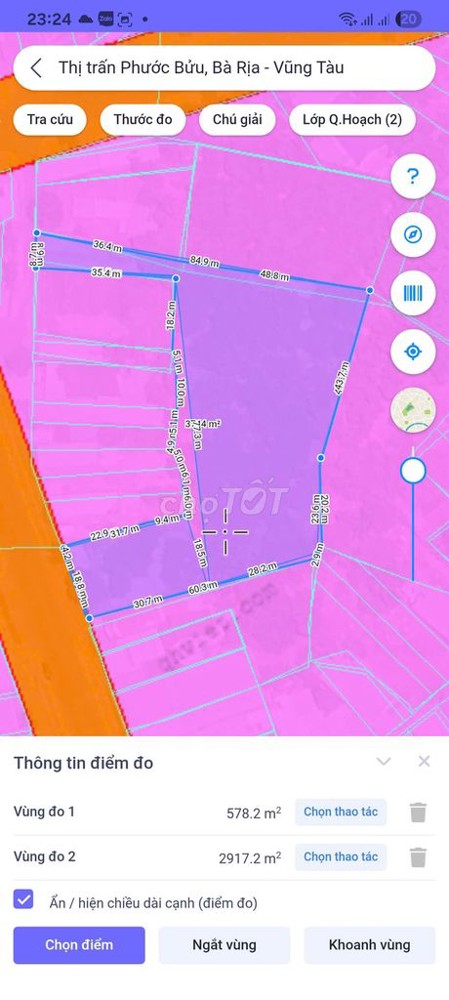 Bán Đất 215 Huỳnh Minh Thạnh, Huyện Xuyên Mộc, Bà Rịa - Vũng Tàu