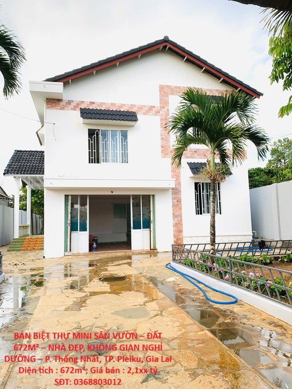 Bán Biệt Thự Mini Sân Vườn – Đất 672M² – Nhà Đẹp, Không Gian Nghỉ Dưỡng – P. Thống Nhất, Tp