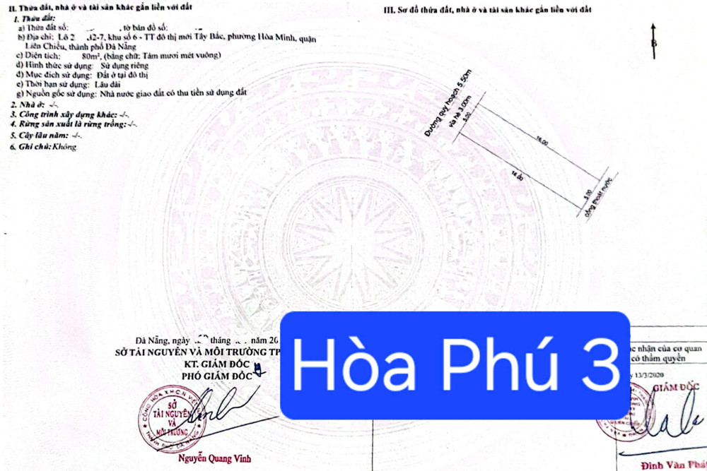 Bán Gấp Đất Mặt Tiền Đường Hoà Phú 3 – Vị Trí Đẹp