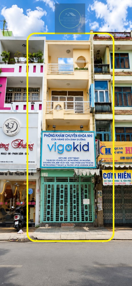 Cho Thuê Nhà Mặt Tiền Tân Hương 74M²,4Tầng-Khu Dịch Vụ Tấp Nập Ngày Đêm