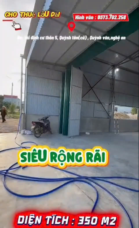 Chính Chủ Cần Cho Thuê Nhanh Mặt Bằng Đẹp – Quốc Lộ 48E, Quỳnh Tân, H. Quỳnh Lưu, T. Nghệ An