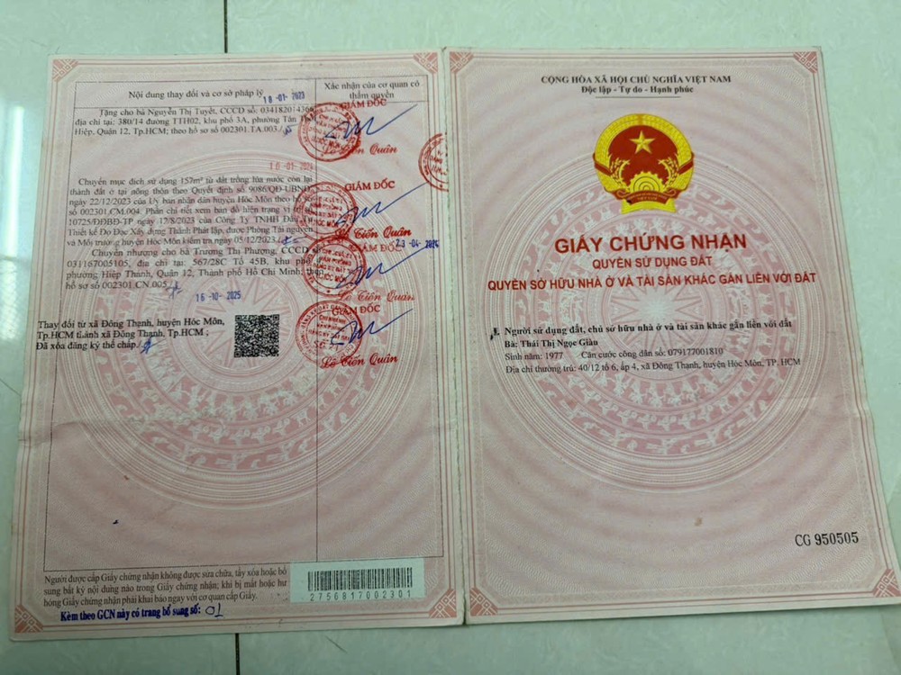 Đất Đẹp - Giá Tốt - Cần Bán Nhanh Lô Đất 2 Mặt Tiền Tại Đông Thạnh, Hóc Môn, Tp Hồ Chí Minh
