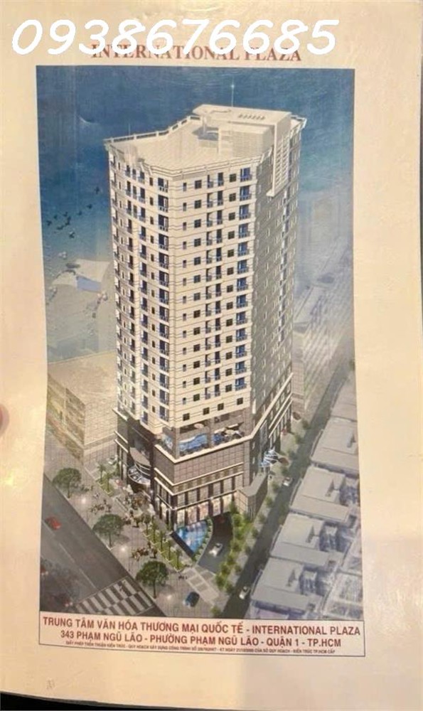 Bán Toàn Bộ Tầng 5 Tòa Nhà International Plaza Đ. Phạm Ngũ Lão, Quận 1- Dt 822M2 Ngang Siêu Lớn