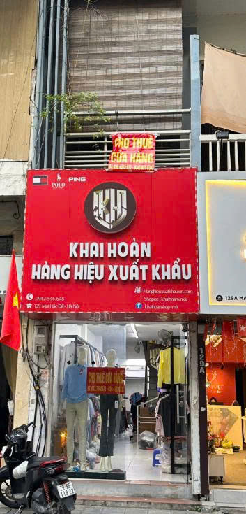 Cho Thuê Mặt Bằng Kinh Doanh Tại 129, Phố Mai Hắc Đế, Phường Nguyễn Du, Quận Hai Bà Trưng,Tp Hà Nội