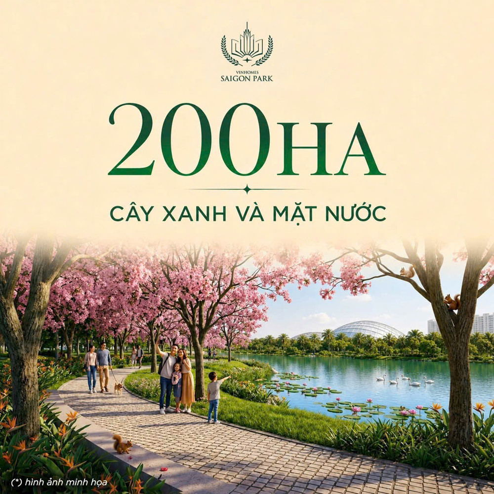 Chỉ Từ 1,6 Tỷ – Tận Hưởng Trọn Vẹn Đại Đô Thị 1.080 Hecta Vinhomes Saigon Park (Vinhomes Hóc Môn)
