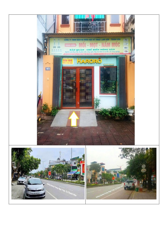 Chính Chủ Cần Bán Nhà Mặt Phố Vị Trí Đẹp 185 Quang Trung, Phường Ngọc Trạo, Tp Thanh Hóa, Thanh Hóa