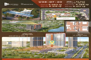 Siêu phẩm căn hộ 2PN Masteri Lakeside: Đầu tư tốt, View đẹp, Giá tốt nhất