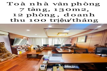 Toà nhà 7 tầng, 130m2, 12 phòng ngủ cho thuê 100tr/tháng - Quận 10, Giá 32.3 tỷ