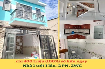 Nhà trệt lầu Bình Chánh gần KCN Cầu Tràm: Giá 400 triệu - Nhận nhà ngay