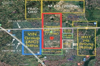 Bán Đất Nền, Liền Kề, Biệt Thự Dự Án Cienco5 Mê Linh - Sổ Đỏ, Giá Tốt