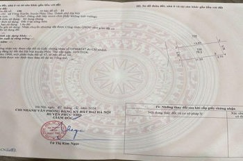CHÍNH CHỦ MUỐN BÁN NHANH MẢNH ĐẤT 79M ĐƯỜNG OTO BẢO LỘC _ PHÚC THỌ _ HÀ NỘI