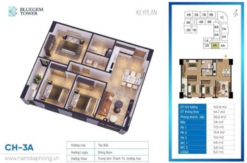 Căn Hộ 3 Phòng Ngủ View Đẹp - Giá Chỉ 59 Triệu/m² - Trung Tâm Văn Điển