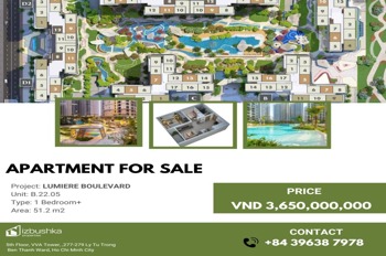 Bán Căn Hộ 1PN Vinhome Grand Park - Lumiere Boulevard - Giá Tốt
