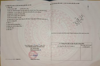 Đất nền Thị trấn Quất Lâm, Huyện Giao Thủy 1.6 tỷ – 100m² gần trường học, dân cư hiện hữu – Nguyễn